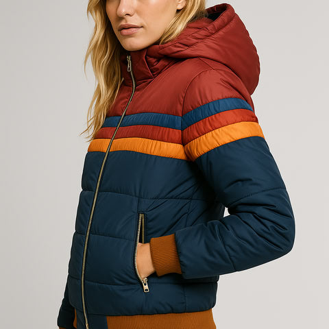 ALTHORA™ | Ski Lodge Stripe Padded Jacket