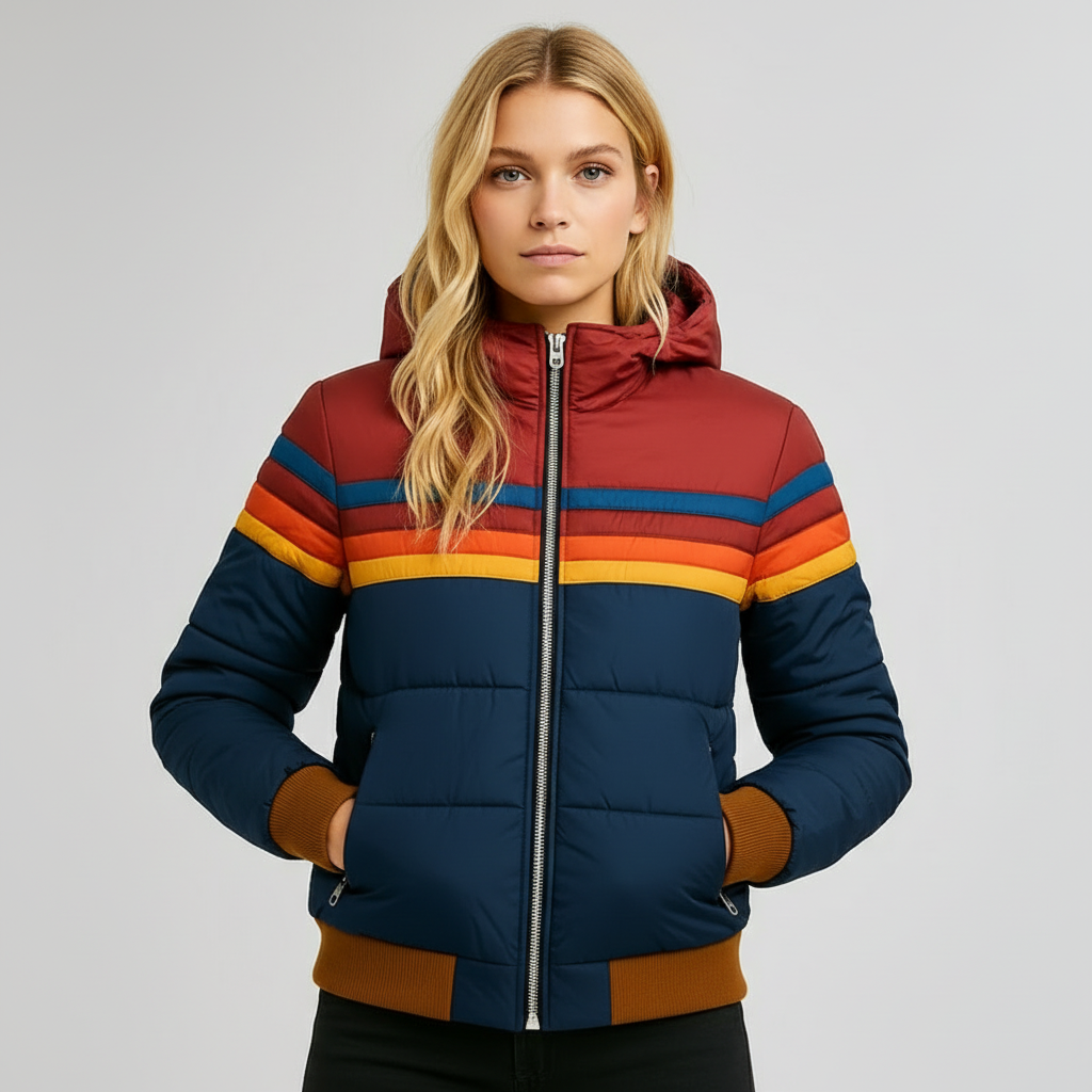 ALTHORA™ | Ski Lodge Stripe Padded Jacket