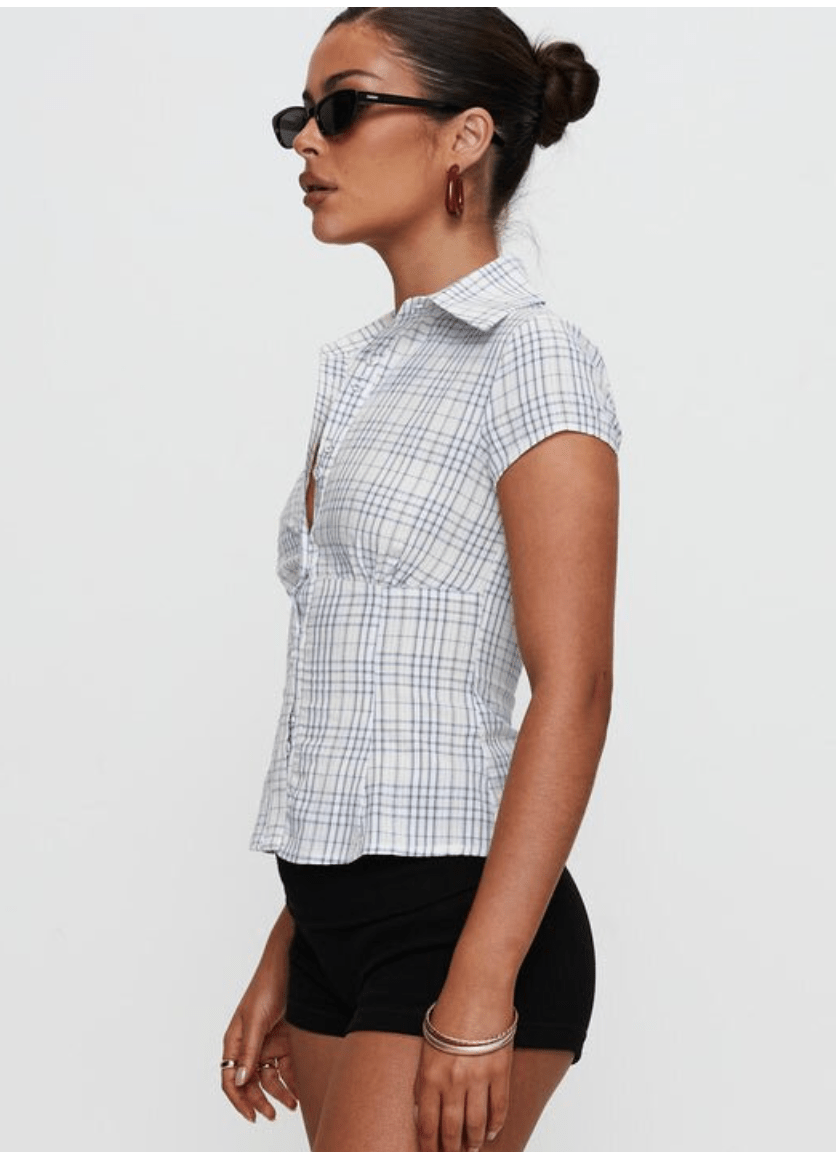 ALTHORA™ | Retro Bloom Fitted Peplum Blouse