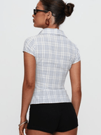 ALTHORA™ | Retro Bloom Fitted Peplum Blouse